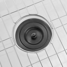 Load image into Gallery viewer, Matte Black  3-1/2-Inch Kitchen Sink Strainer Assembly, 304 Premium Stainless Steel Construction With Removable Deep Waste Basket And Sealing Lid OG188
