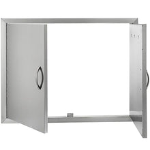 Load image into Gallery viewer, NEW 31&quot; OUTDOOR KITCHEN / BBQ ISLAND STAINLESS STEEL DOUBLE ACCESS DOOR USA
