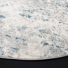 Load image into Gallery viewer, N&#39;keal Abstract Area Rug in Light Gray/Blue 3&#39; round
