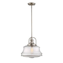 Load image into Gallery viewer, Polished Nickel Nadine 1-Light Single Schoolhouse Pendant - 656CE
