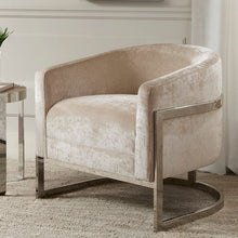 Load image into Gallery viewer, Nance Wide Velvet Barrel Chair
