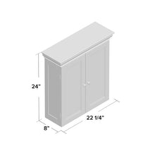 Load image into Gallery viewer, Nantwich 22.25&quot; W x 24&quot; H x 8&quot; D Wall Mounted Bathroom Cabinet 680AH
