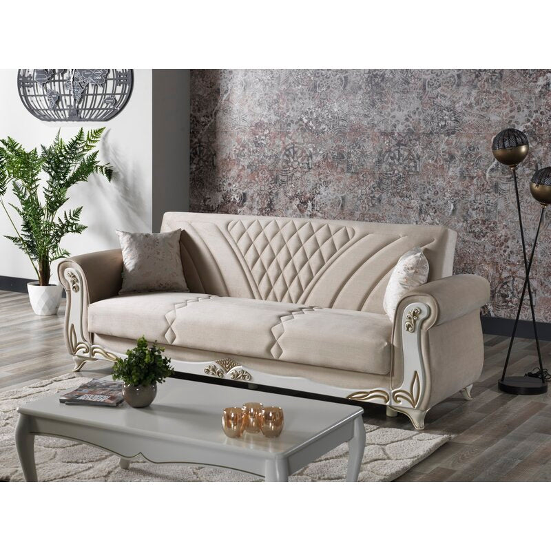 Naser 98'' Chenille Flared Arm Sofa