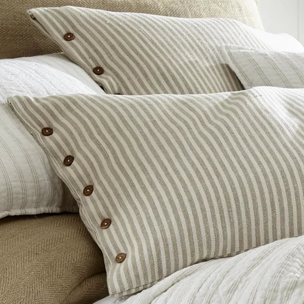 Natale Linen Blend Sham king, Set of 2 shams