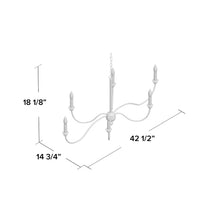 Load image into Gallery viewer, Natchez 6 - Light Candle Style Classic Chandelier with Resin Accents
