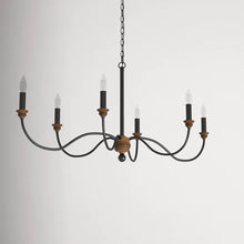 Load image into Gallery viewer, Natchez 6 - Light Candle Style Classic Chandelier with Resin Accents
