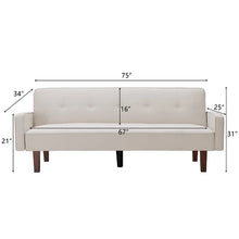 Load image into Gallery viewer, Nathalia 75&#39;&#39; Square Arm Sleeper
