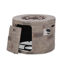 Load image into Gallery viewer, Nathaniel Concrete Propane Outdoor Fire Pit
