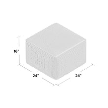 Load image into Gallery viewer, Natoli 24&quot; Square Pouf Ottoman 5021RR
