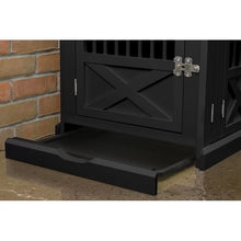 Load image into Gallery viewer, Black Natoli Triple Door Pet Crate
