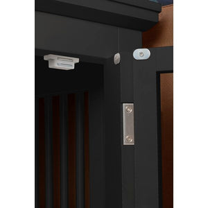 30.63'' W x 20.39'' D Black Natoli Triple Door Pet Crate