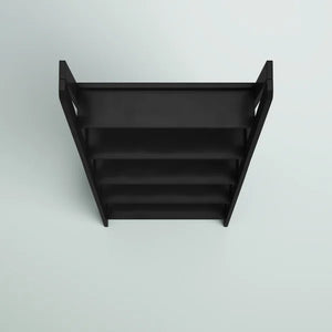 Black Natrona 72.5'' H x 25.25'' W Solid Wood Ladder Bookcase
