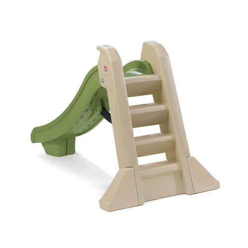 Green/Tan Naturally Playful Big Folding Slide, #6386