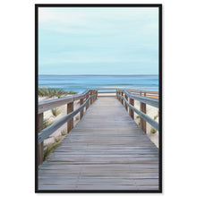 Load image into Gallery viewer, 36&quot; H x 24&quot; W Nautical And Coastal Beach With A View, Coastal Brown - Print on Canvas
