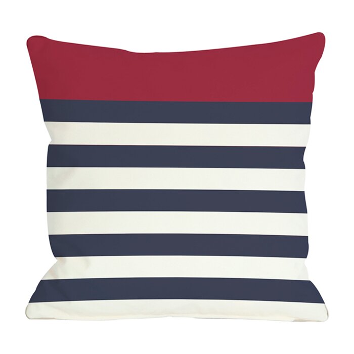 Nautical Stripe Throw Pillow (ND314)