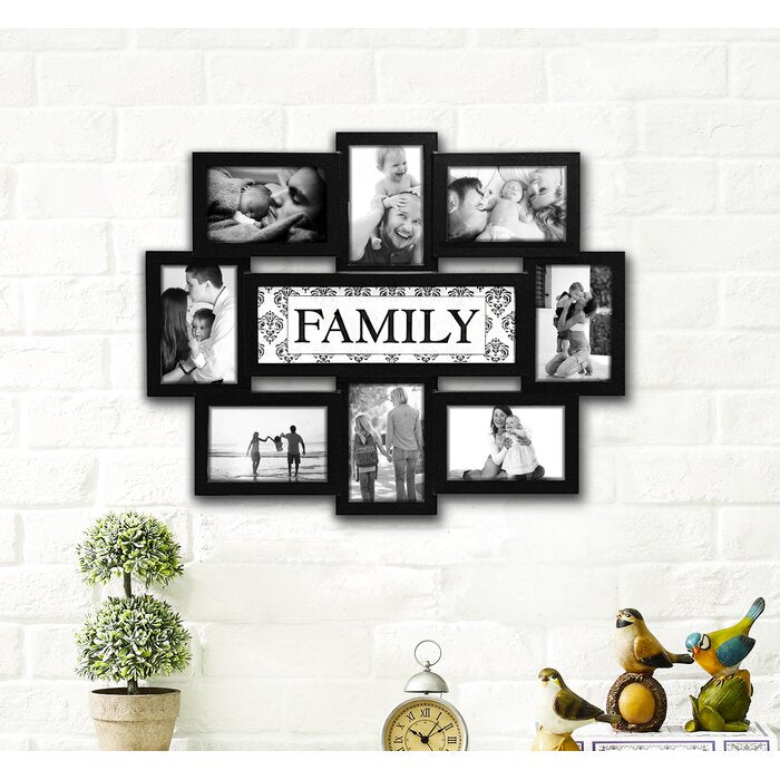 Nine Piece Family Picture Frame Set #9362