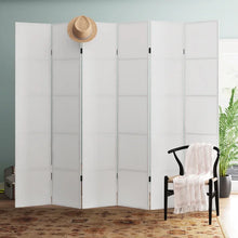 Load image into Gallery viewer, Nayome 84&#39;&#39; H Solid Wood Folding Room Divider 6 panels
