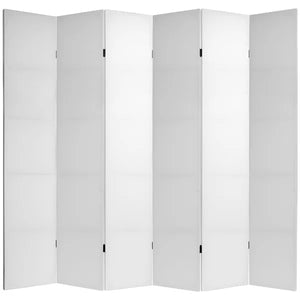 Nayome 84'' H Solid Wood Folding Room Divider 6 panels
