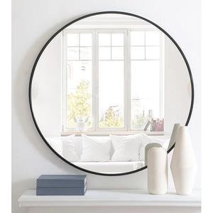 36" x 36" Black Needville Modern & Contemporary Accent Mirror