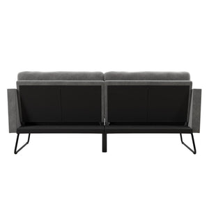 Neely Twin 78.5'' Wide Velvet Split Back Convertible Sofa