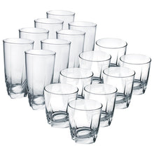Load image into Gallery viewer, Clear Neha 16 Piece Assorted Glassware Set 458AH
