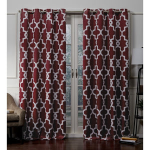 Neida Polyester Room Darkening Curtain Pair, 52" W x 108" L, (Set of 2)