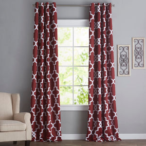 Neida Polyester Room Darkening Curtain Pair, 52" W x 108" L, (Set of 2)