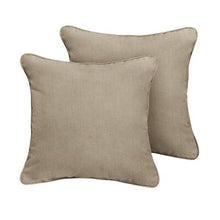 Load image into Gallery viewer, 18&quot; x 18&quot; Gray Neill Sunflower Outdoor Square Cushion with Filling (Set of 2) - 198DC
