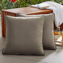 Load image into Gallery viewer, 18&quot; x 18&quot; Gray Neill Sunflower Outdoor Square Cushion with Filling (Set of 2) - 198DC
