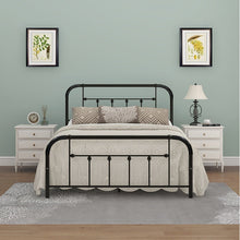 Load image into Gallery viewer, Full/Double Black Nelya Bed
