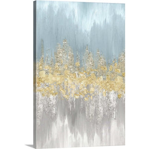 24" H x 16" W x 1.25" D Neutral Wave Lengths III by Eva Watts - Painting on Canvas