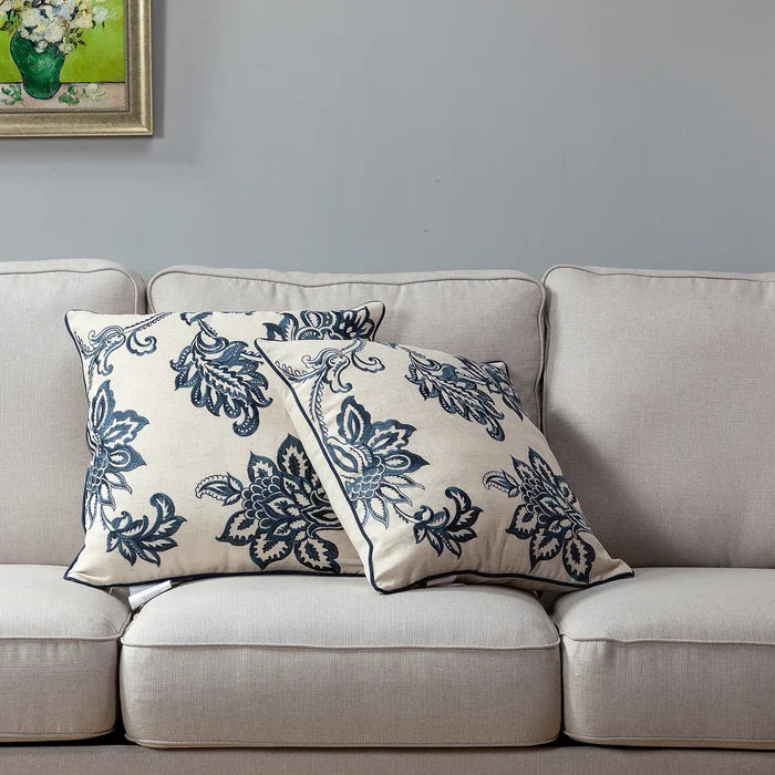 Neva Floral 20'' Throw Pillow Cover (Set of 2)