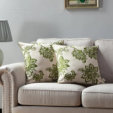 Load image into Gallery viewer, SET OF 2 Moss Neva Floral 20&#39;&#39; Throw Pillow Cover
