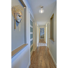 Load image into Gallery viewer, Nevarez 1 - Light 8&quot; Simple Globe Semi Flush Mount Brushed Nickel #1996HW
