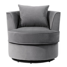 Load image into Gallery viewer, Nevius 29.53&#39;&#39; Wide Velvet Swivel Armchair
