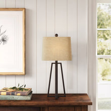 Load image into Gallery viewer, New Bedford 28&quot; Rustic Bronze Tripod Table Lamp 3008AH
