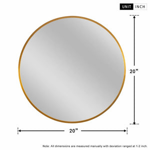 20" x 20" Gold New Milford Bathroom / Vanity Mirror 6886RR