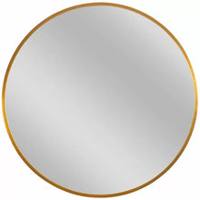 Load image into Gallery viewer, 23.62&quot; x 23.62&quot; Gold New Milford Bathroom / Vanity Mirror
