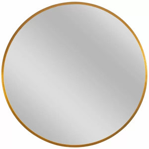 23.62" x 23.62" Gold New Milford Bathroom / Vanity Mirror