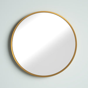31.5" x 31.5" New Milford Round Metal Wall Mirror