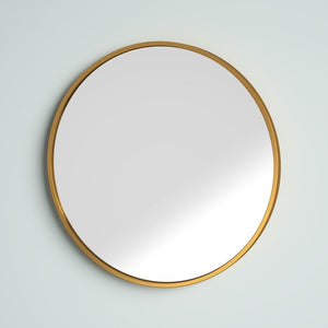 31.5" x 31.5" New Milford Round Metal Wall Mirror