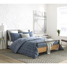 Load image into Gallery viewer, New York Blue Standard Cotton Reversible 3 Piece Comforter Set, Full/Queen
