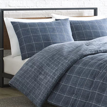 Load image into Gallery viewer, New York Blue Standard Cotton Reversible 3 Piece Comforter Set, Full/Queen
