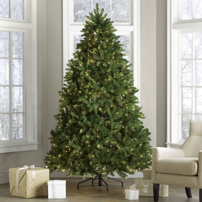 Newberry Spruce 7.5' Lighted Artificial Spruce Christmas Tree