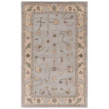 Load image into Gallery viewer, Newfields Handmade Tufted Wool Beige/Gray Rug 4 x 6
