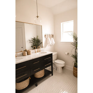 38" x 26" Silver Newtown Modern & Contemporary Full Length Mirror
