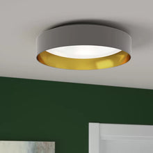 Load image into Gallery viewer, Newville 1 - Light Shaded Drum LED Flush Mount
