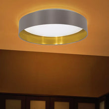 Load image into Gallery viewer, Newville 1 - Light Shaded Drum LED Flush Mount
