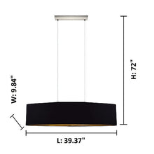 Load image into Gallery viewer, Newville 2 - Light Kitchen Island Linear Pendant #932HW
