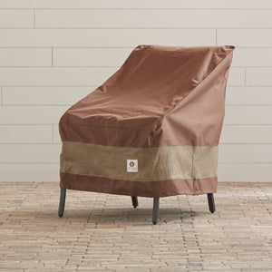 32" Nicholls Water Resistant Brown Patio Chair Cover (ND804)